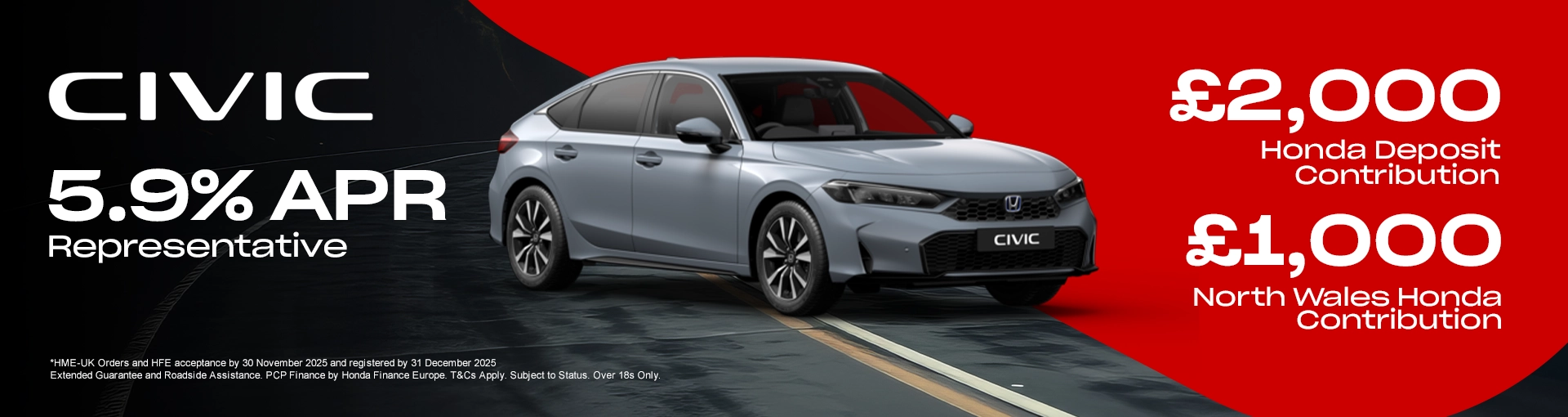 North Wales Honda banner